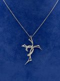COLLANA CROCE INTRECCIATA