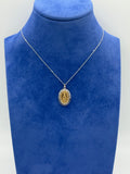COLLANA CON MADONNA MIRACOLOSA E DIAMANTI