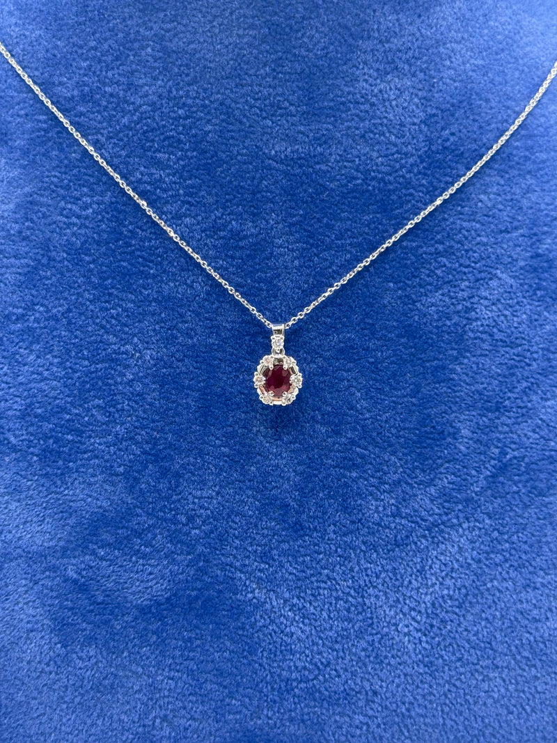 COLLANA PUNTO LUCE RUBINO