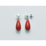 ORECCHINI MILUNA CORALLO ROSSO