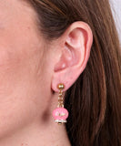 ORECCHINI CAPRI ORO E ROSA