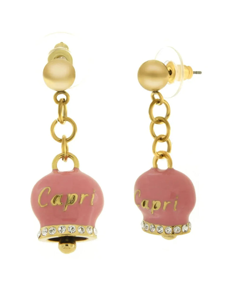 ORECCHINI CAPRI ORO E ROSA