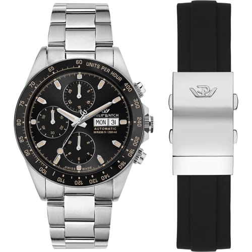 Orologio Philip Watch Caribe Premium - Acciaio e Materiale Sintetico 42mm